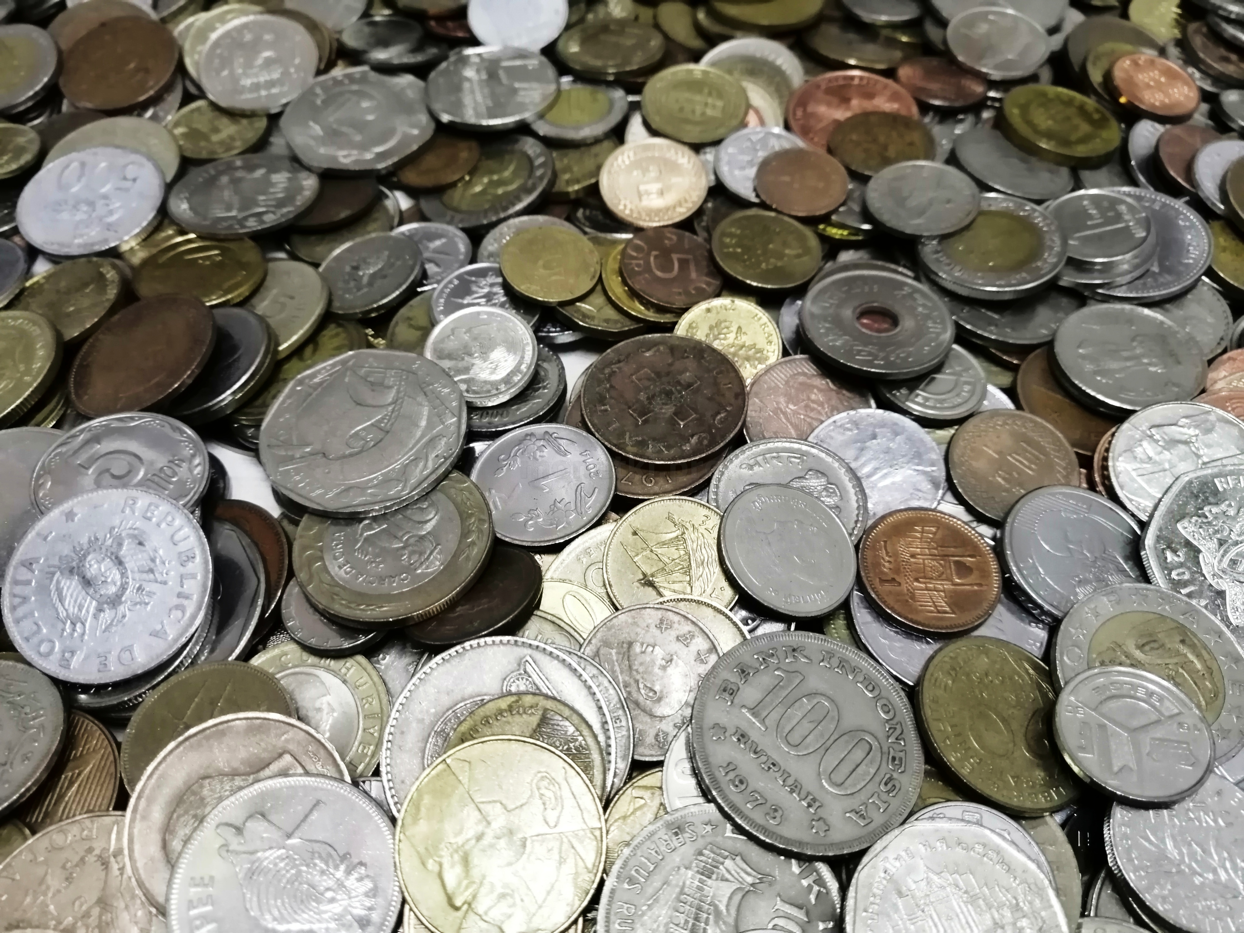 Миксы монет на вес по 1 кг. Содержание экзотики 50%., фото , изображение 2