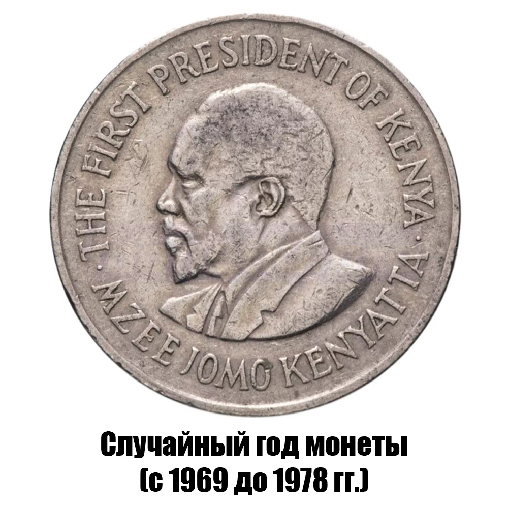 кения 1 шиллинг 1969-1978 гг., фото , изображение 2