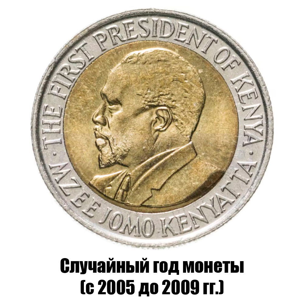 кения 5 шиллингов 2005-2009 гг., фото , изображение 2