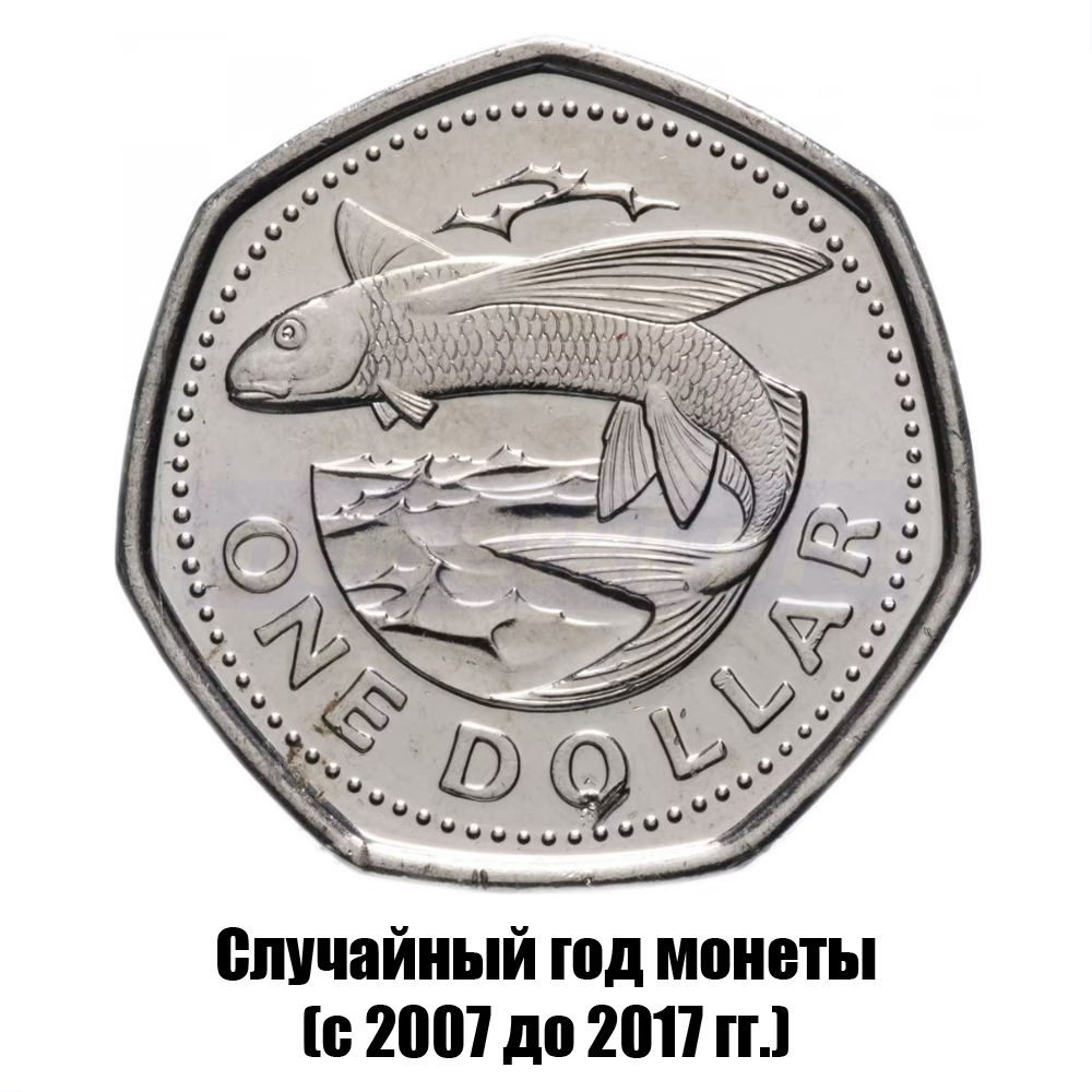 барбадос 1 доллар 2007-2017 гг., фото 