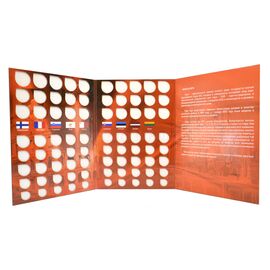 Комплект альбомов для разменных (погодовка) монет евро 2 тома на 160 монет, фото , изображение 9