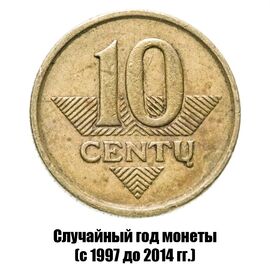 Литва 10 центов 1997-2014 гг., фото 