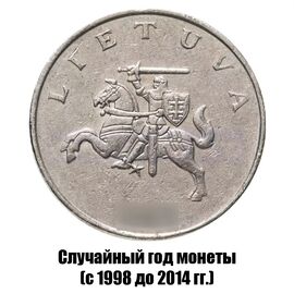 Литва 1 лит 1998-2014 гг., фото , изображение 2