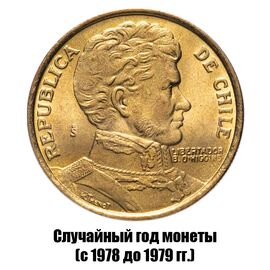 Чили 1 песо 1978-1979 гг., фото , изображение 2