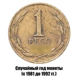 Чили 1 песо 1981-1992 гг., фото 