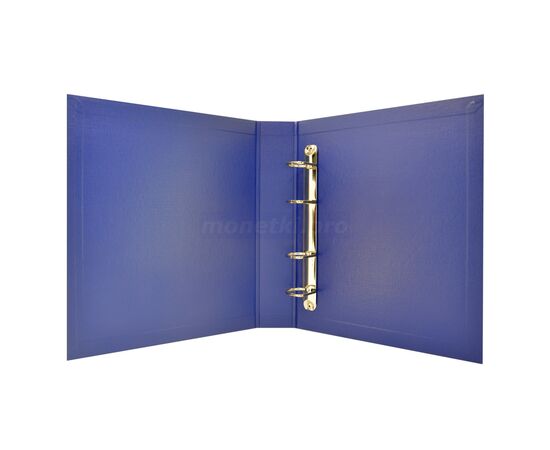 Коллекционный альбом (папка) для банкнот "Боны", формат Оптима (Optima), синий, 50 мм, Толщина корешка: 50 мм, Цвет: Синий, Материал: Бумвинил, фото , изображение 4