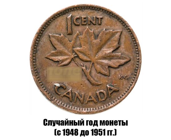 канада 1 цент 1948-1951 гг., фото 