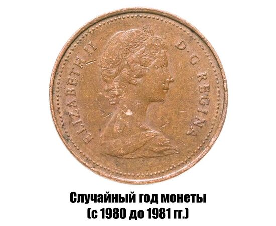 канада 1 цент 1980-1981 гг., фото , изображение 2