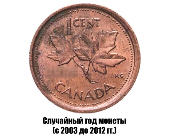 канада 1 цент 2003-2012 гг. не магнитная, фото 