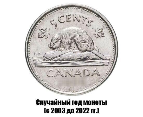 канада 5 центов 2003-2022 гг., фото 