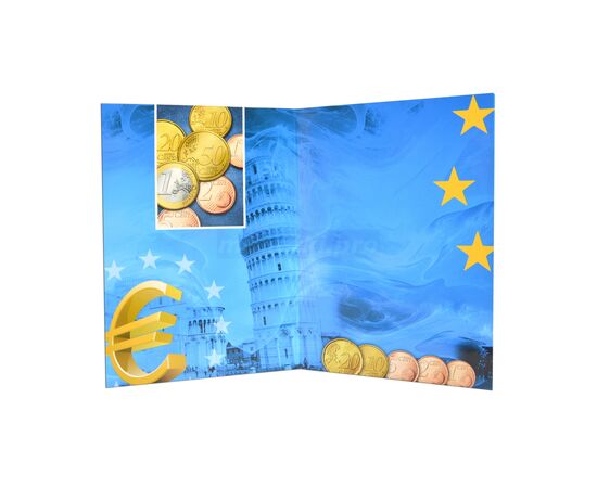 Комплект альбомов СОМС для разменных (погодовка) монет евро в 2-х томах, фото , изображение 5