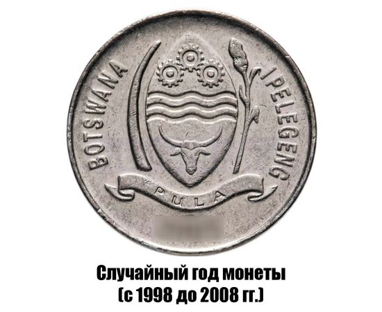 ботсвана 10 тхебе 1998-2008 гг., фото , изображение 2