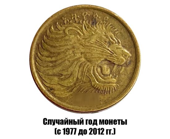 эфиопия 5 сантимов 1977-2012 гг. магнитная, фото , изображение 2
