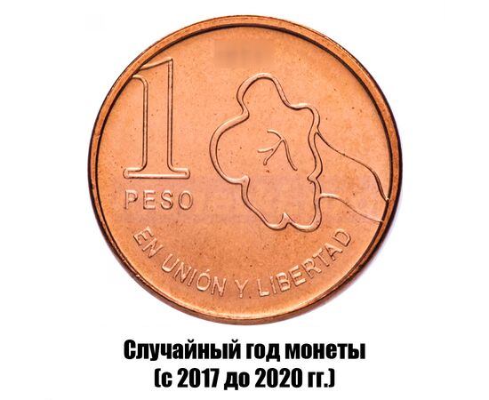 аргентина 1 песо 2017-2020 гг., фото 