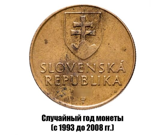 словакия 1 крона 1993-2008 гг., фото , изображение 2