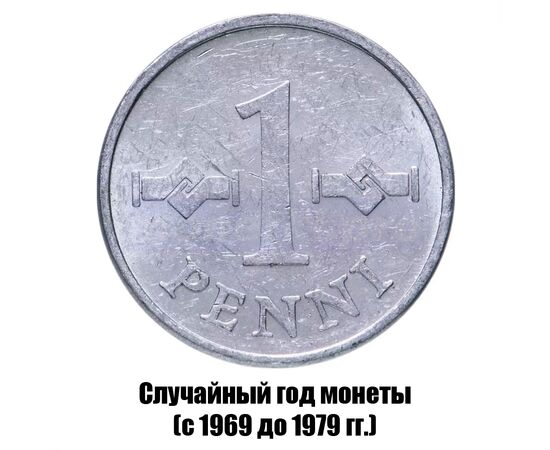 финляндия 1 пенни 1969-1979 гг., фото 